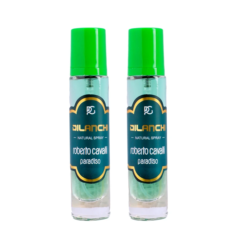 عطر جیبی زنانه دیلانچی مدل روبرتو کاوالی با رایحه شیرین، خنک حجم ۳۰ میلی‌لیتر مجموعه ۲ عددی