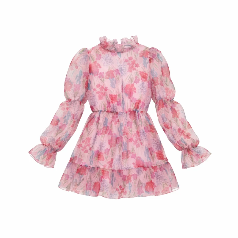 پیراهن یقه ایستاده زنانه مدل romomo