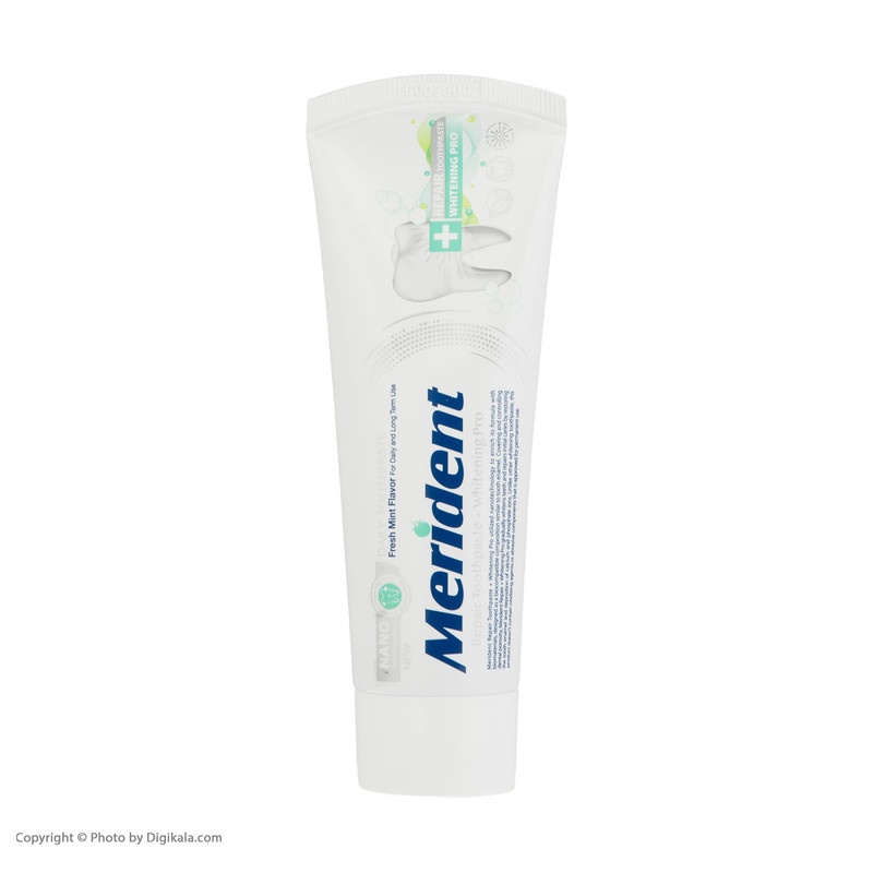 خمیر دندان ترمیم کننده و سفید کننده مریدنت مدل Fresh Mint Flavor وزن 100 گرم