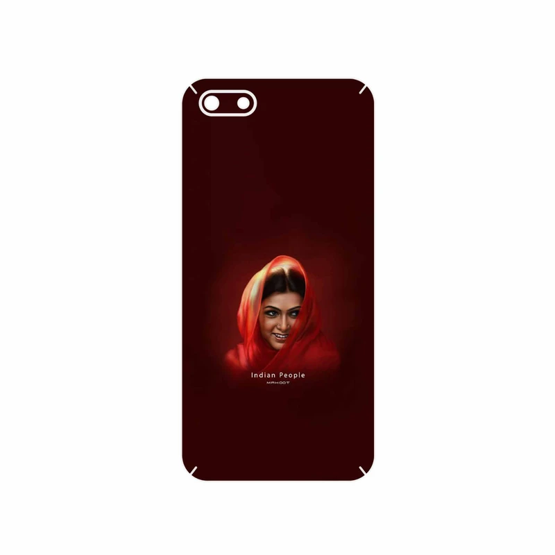 برچسب پوششی ماهوت مدل Portrait of an Indian Woman مناسب برای گوشی موبایل هوآوی Y5 Lite