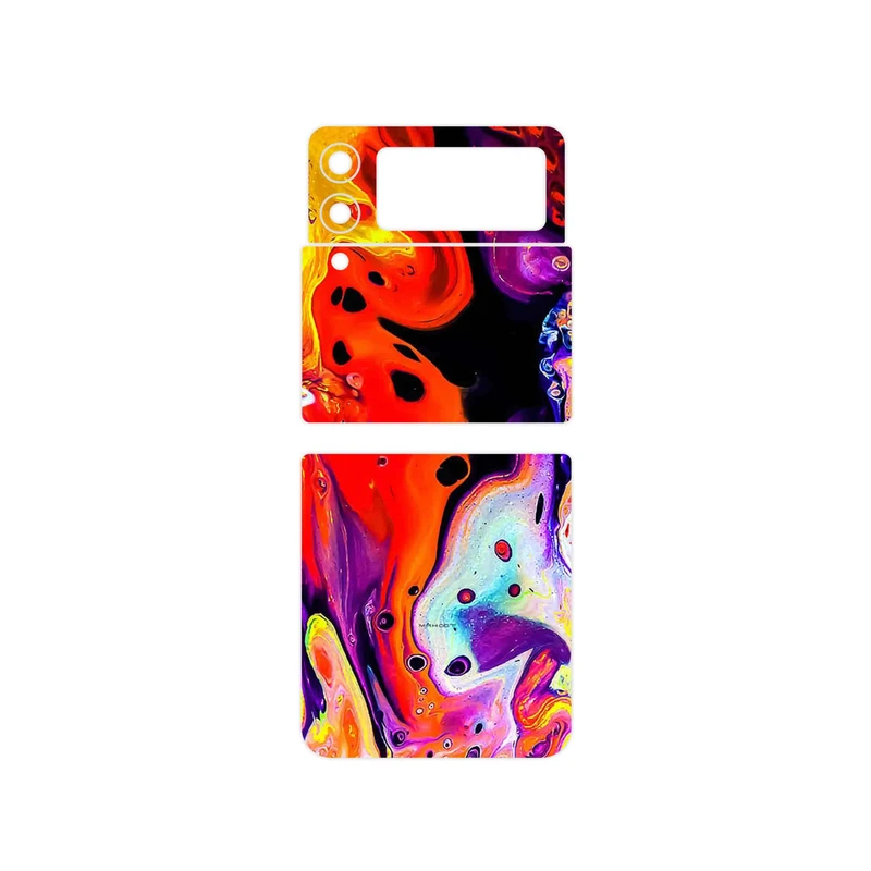 برچسب پوششی ماهوت مدل Abstract Oil Art مناسب برای گوشی موبایل سامسونگ Galaxy Z Flip3 5G