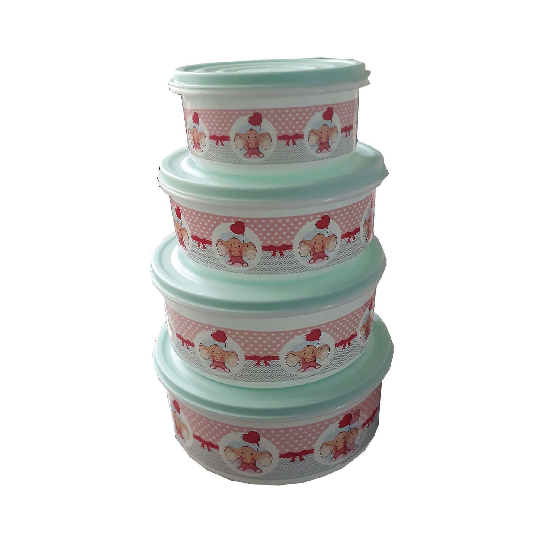 ظرف نگهدارنده مدل رزمن طرح فیل مجموعه 4 عددی