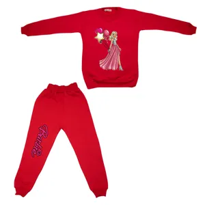 ست سویشرت و شلوار دخترانه مدل باربی