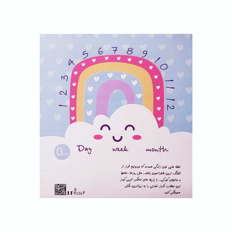 زیر انداز عکاسی ماهگرد نوزاد الپی کیدز مدل 2310.5 سایز 120x150 سانتی متر