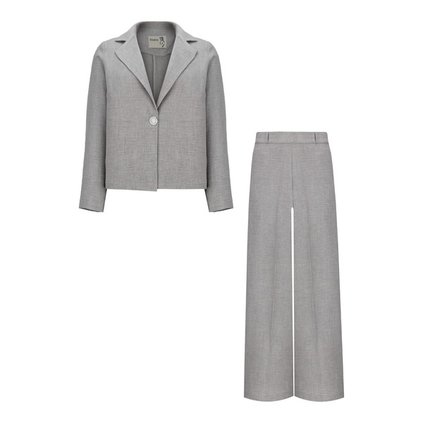 ست کت و شلوار رسمی زنانه السانا مدل میلکان کد 2471