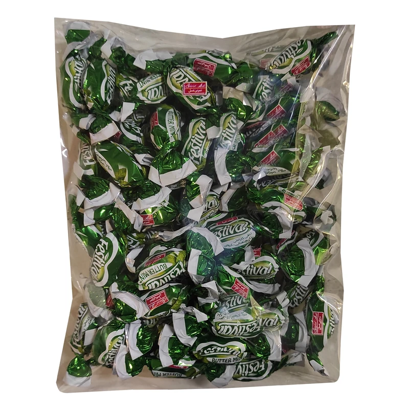 تافی کاراملی با کرم نعنایی و کره ای فستیوال شیرین عسل - 500 گرم