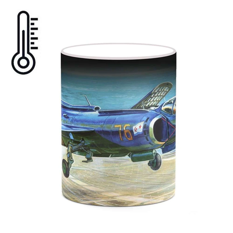 ماگ حرارتی کاکتی مدل هواپیمای جنگنده کد mgh20407