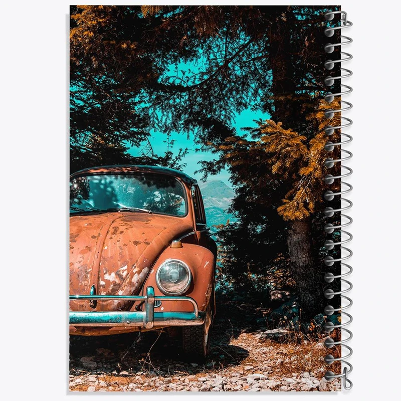 دفتر مشق 100 برگ خندالو طرح ماشین کلاسیک کد 28763