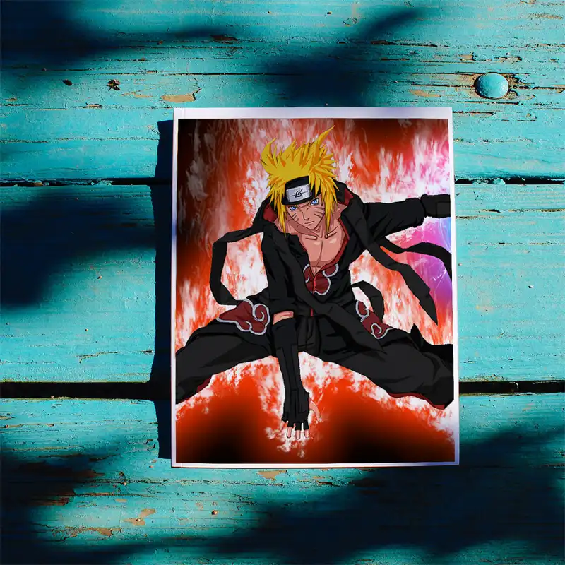 آویز تزیینی طرح انیمه ناروتو مدل Naruto-M1 مجموعه 12 عددی