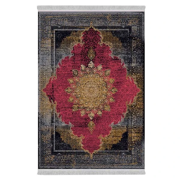 فرش پارچه‌ای دفه مدل فرشینه طرح مدرن کد 370