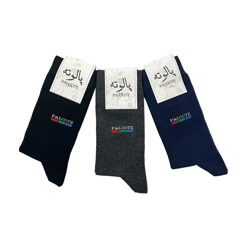 جوراب مردانه پالوته مدل PLT-SH-3R مجموعه 3 عددی