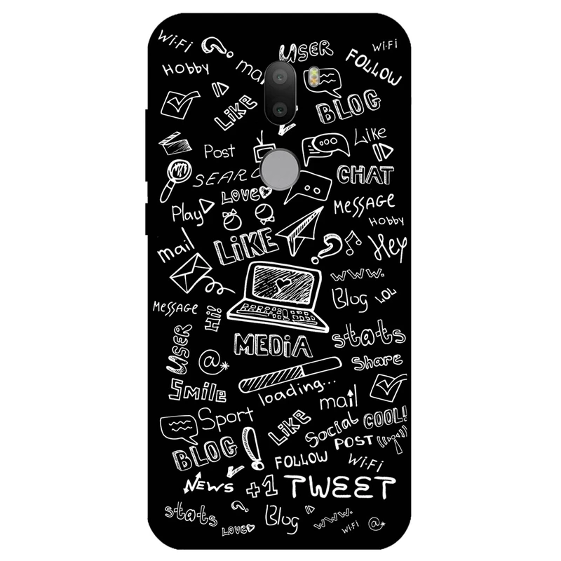 کاور مگافون طرح رسانه های اجتماعی مدل 1898 مناسب برای گوشی موبایل شیائومی Mi 5S Plus  