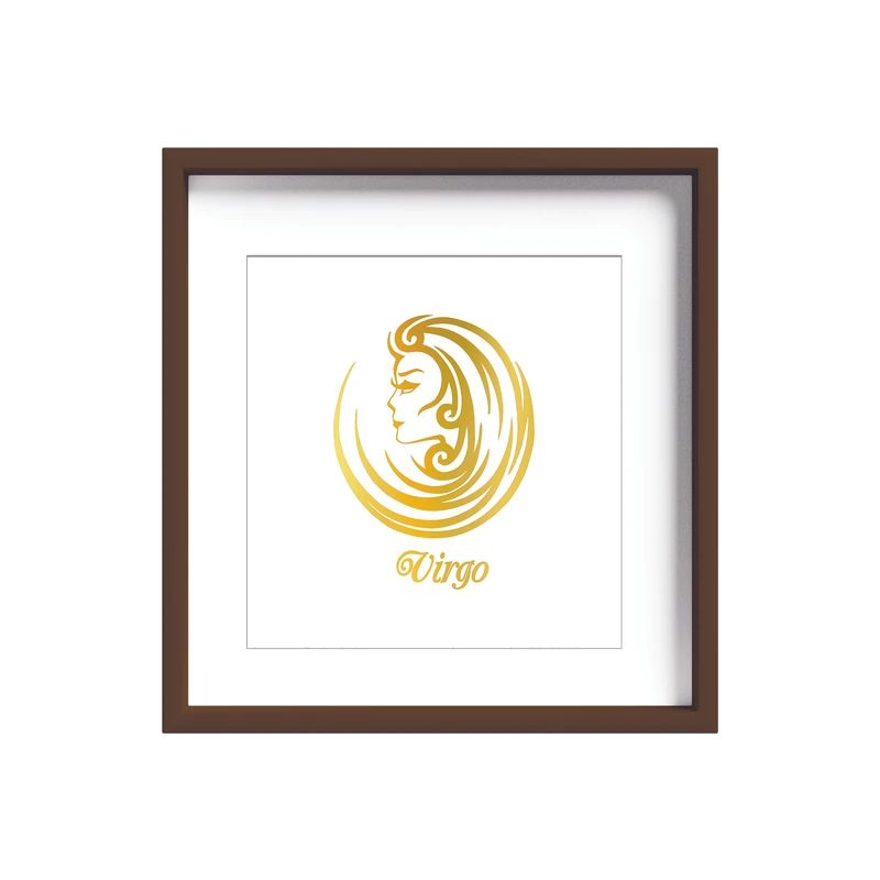 تابلو طلاکوب زرکات طرح ماه تولد شهریور مدل Virgo