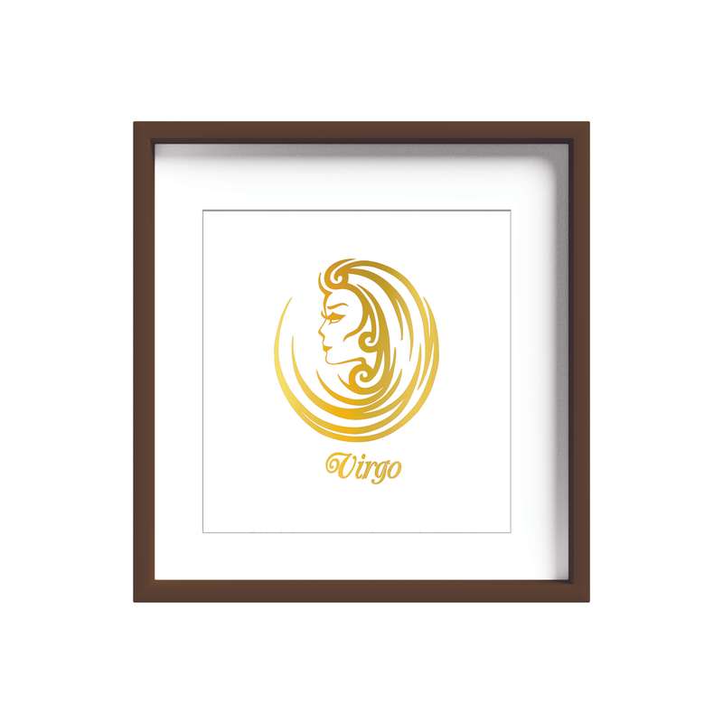 تابلو طلاکوب زرکات طرح ماه تولد شهریور مدل Virgo