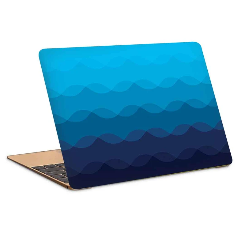 استیکر لپ تاپ طرح abstract blue wave patternکد c-23مناسب برای لپ تاپ 15.6 اینچ