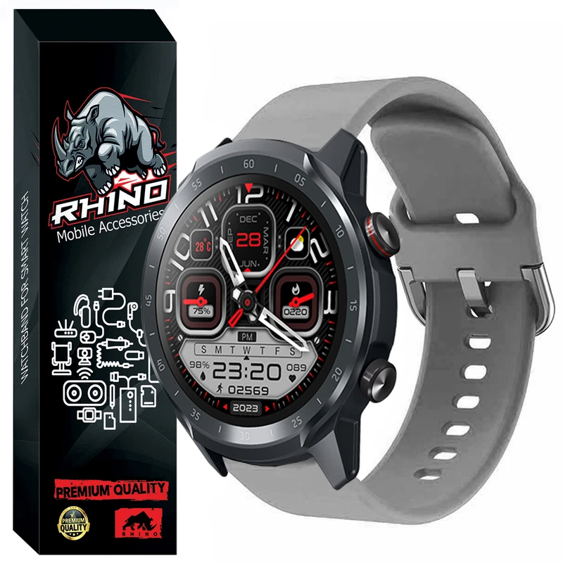 بند راینو مدل Silic-SQ مناسب برای ساعت هوشمند میبرو Mibro Watch A2