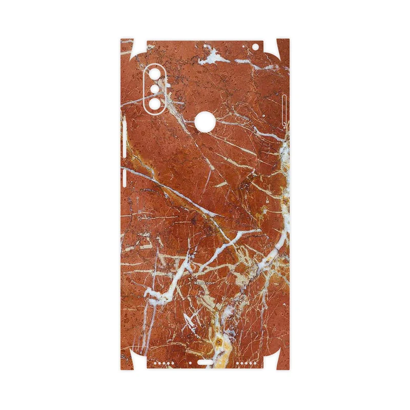برچسب پوششی ماهوت مدل Red Marble-FullSkin مناسب برای گوشی موبایل شیائومی Mi Max 3