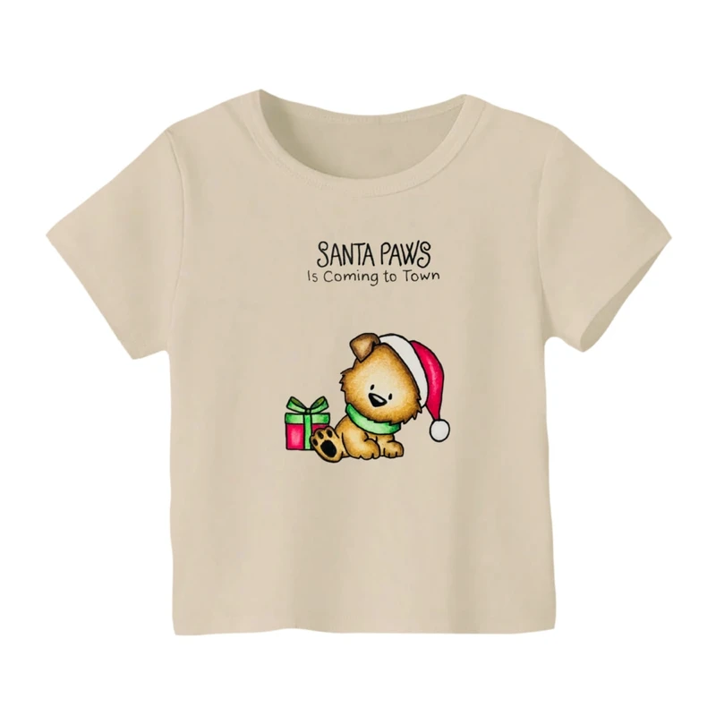 تی شرت آستین کوتاه بچگانه مدل خرس کریسمس کد 9