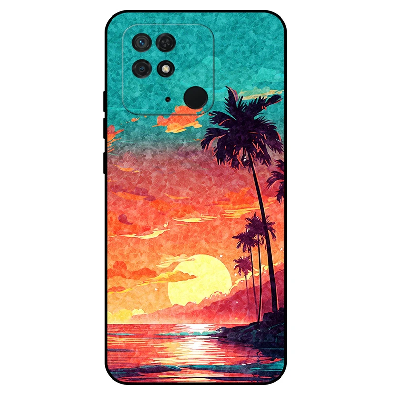 کاور مگافون طرح تابستان مدل 8000 مناسب برای گوشی موبایل شیائومی Redmi 10C