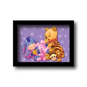 تابلو کودک و نوزاد مدل کارتونی pooh و دوستان کد 3