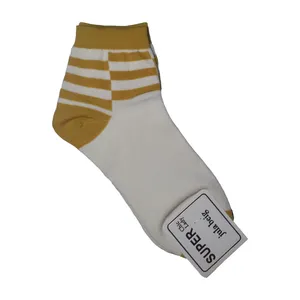 جوراب ساق کوتاه دخترانه مدل راه راه