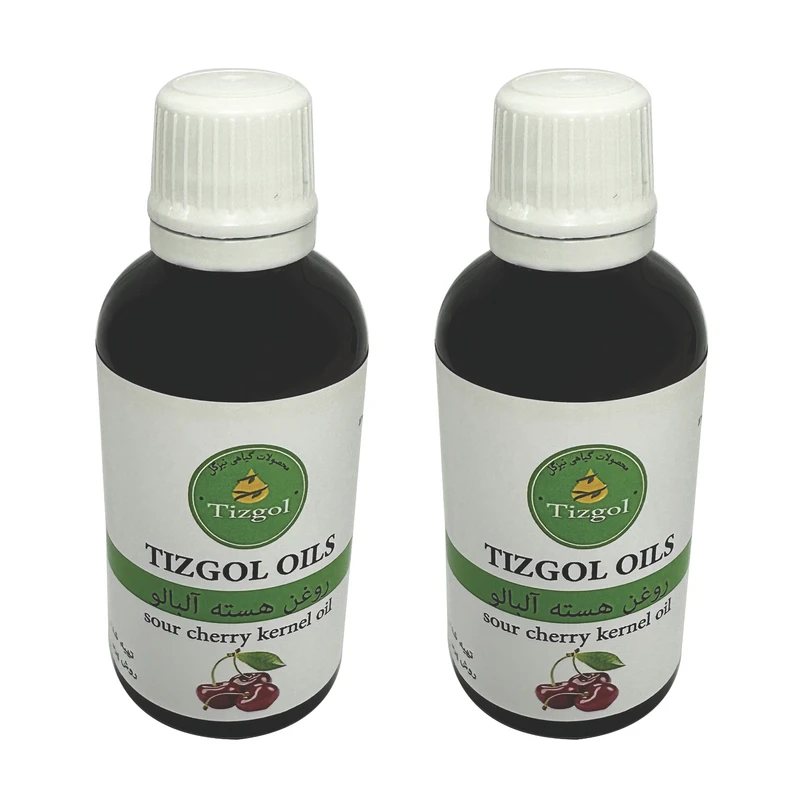 روغن هسته آلبالو تیزگل مدل 009 حجم 100 میلی لیتر بسته 2 عددی