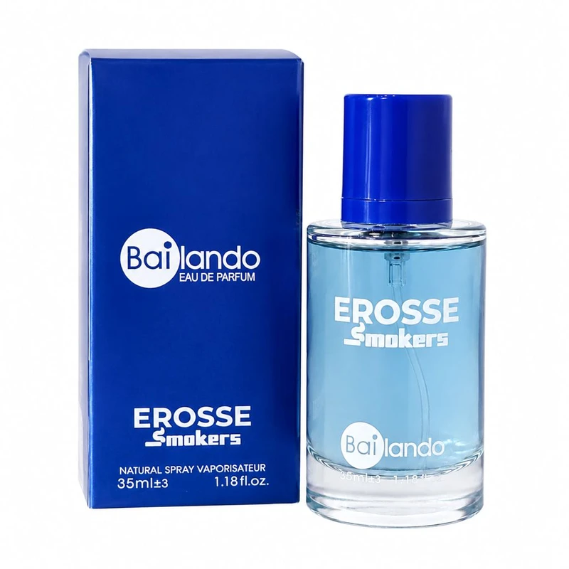 عطر جیبی مردانه بایلندو مدل Erosse Smokers با رایحه شیرین و ملایم حجم 35 میلی لیتر