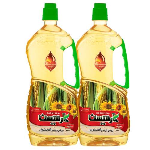 روغن ذرت آفتابگردان کارمیسن - 920 میلی لیتر مجموعه 2 عددی