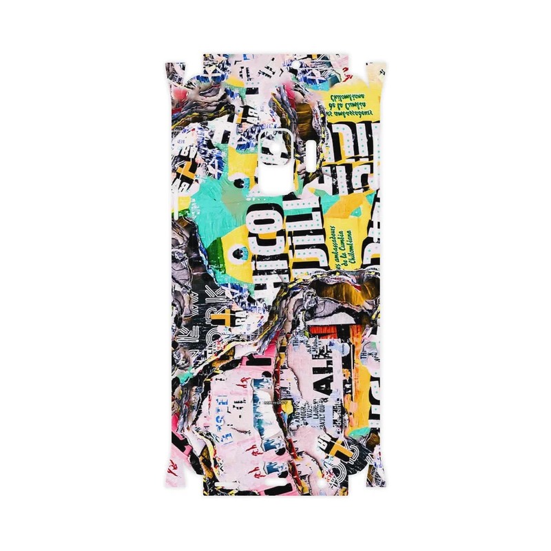برچسب پوششی ماهوت مدل Collage of Teared Paper-FullSkin مناسب برای گوشی موبایل سامسونگ Galaxy S9