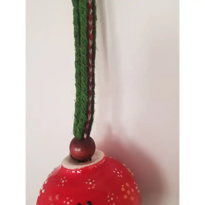 آویز میناکاری طرح نقش برجسته مدل توپی کد 5006