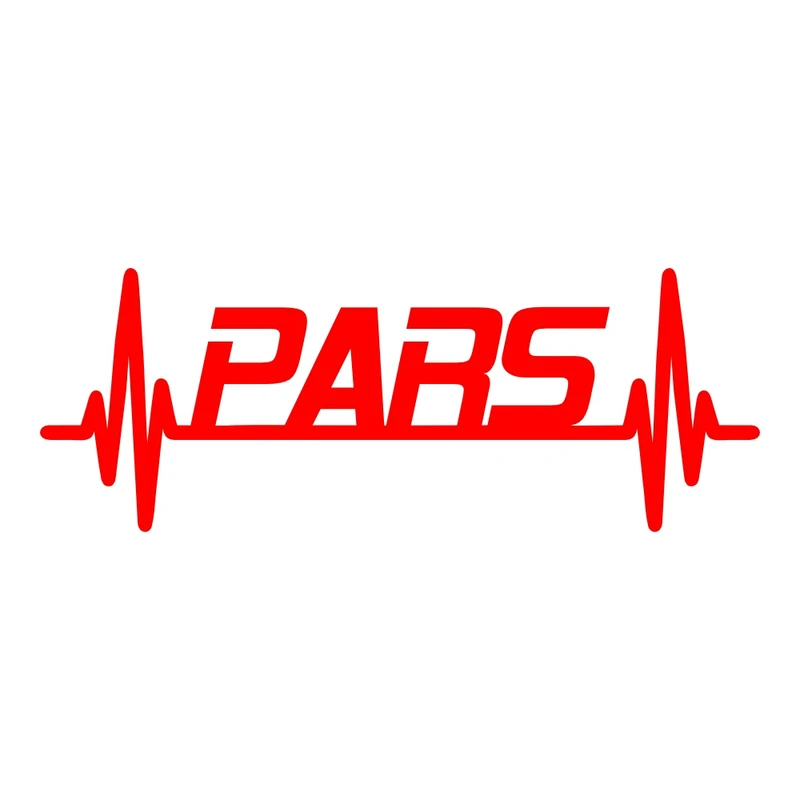 برچسب بدنه خودرو طرح ضربان قلب PARS کد MT-R408 مناسب برای پارس