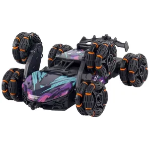 ماشین بازی کنترلی جی زد ال مدل شش چرخ پله نورد دود زا