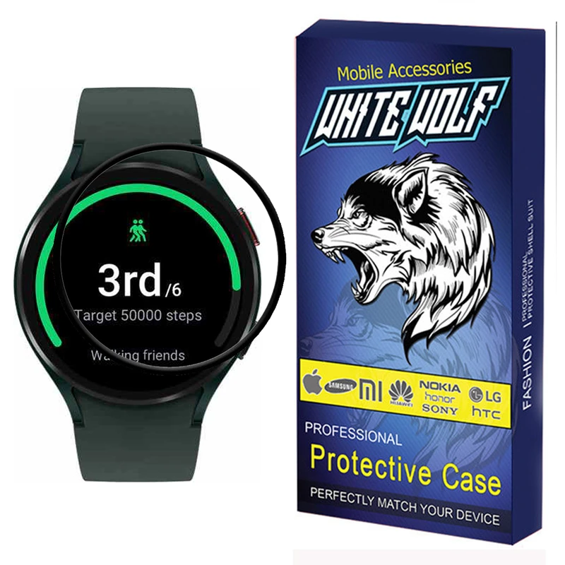 محافظ صفحه نمایش وایت ولف مدل W-PWM مناسب برای ساعت هوشمند سامسونگ Samsung Watch 4 44mm