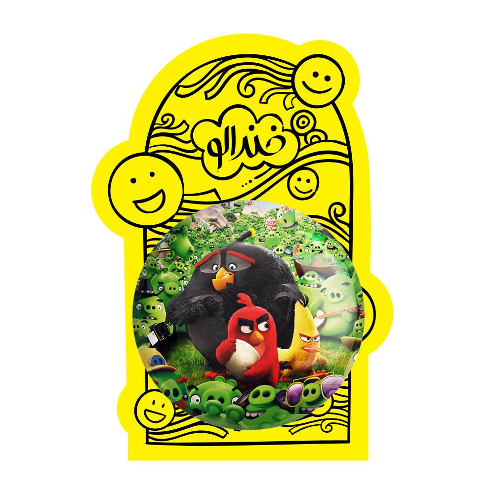 آینه جیبی خندالو مدل پرندگان خشمگین Angry Birds  کد 13865