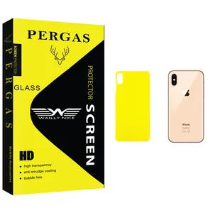 Waily Nice Pergas Glass Back Protector For Apple اپل iPhone XS Max