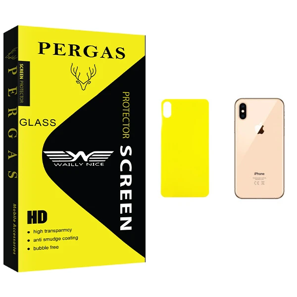 محافظ پشت گوشی وایلی نایس مدل Pergas Glass مناسب برای گوشی موبایل اپل iPhone XS Max
