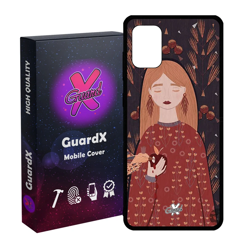 کاور گارد ایکس طرح دختر مدل Glass10413 مناسب برای گوشی موبایل سامسونگ Galaxy A31