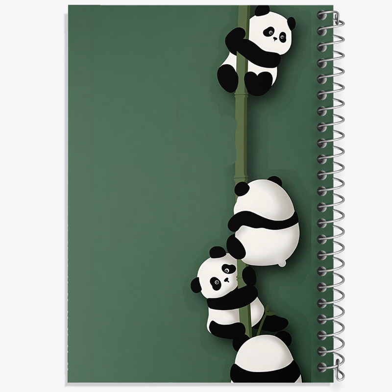 دفتر مشق 100 برگ خندالو طرح پاندا کیوت کد N4111