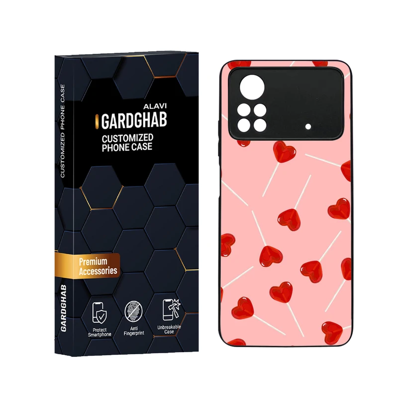 کاور گارد قاب علوی مدل دورژله ای عاشقانه مناسب برای گوشی موبایل شیائومی Poco X4 Pro