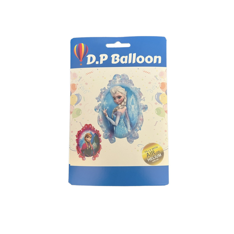 بادکنک فویلی دی پی بالن مدل قاب عکس طرح ملکه برفی کد frozen034