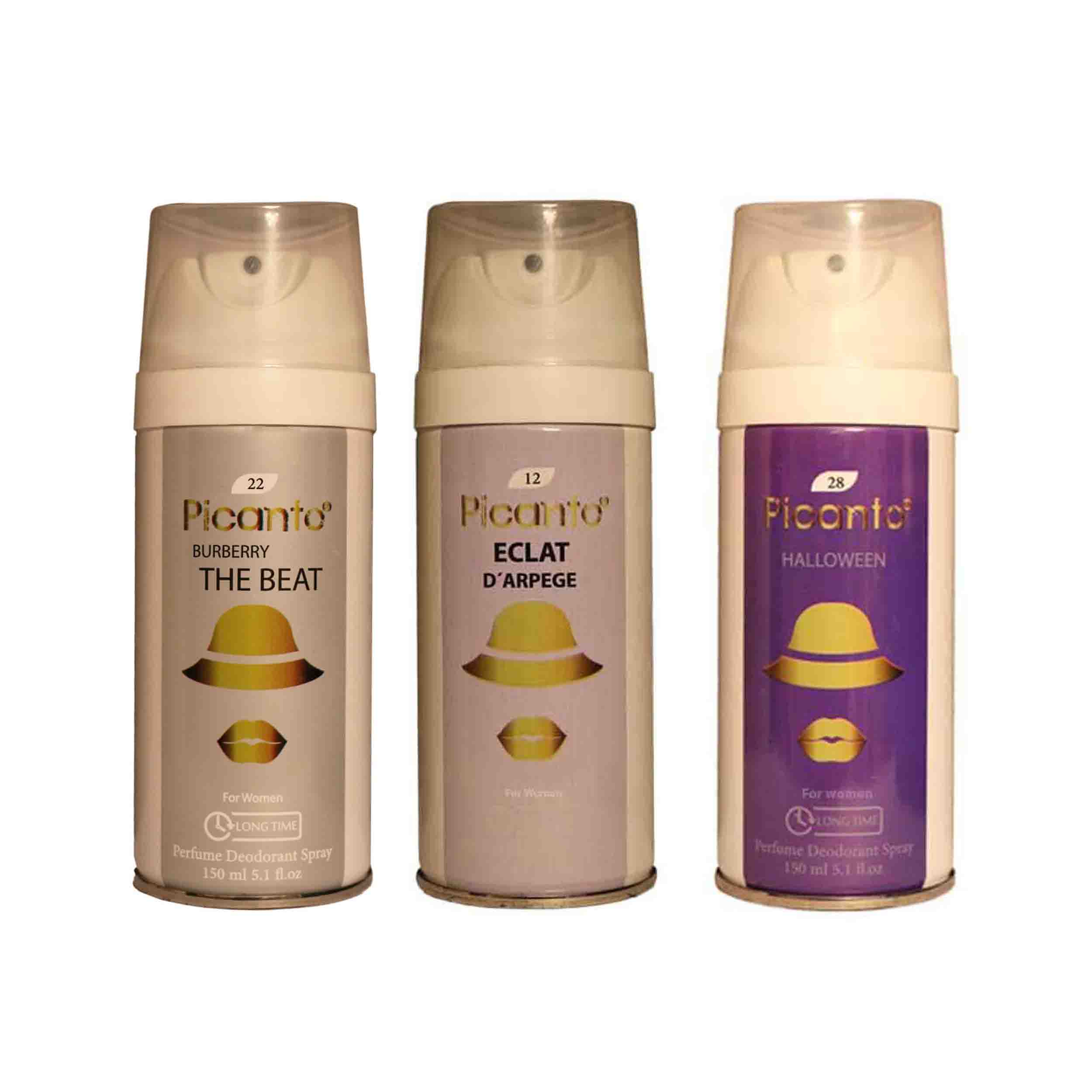 اسپری خوشبو کننده بدن زنانه پیکانتو مدل pw9 حجم 150 میلی لیتر مجموعه 3 عددی