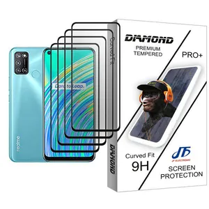 JF Diamond Glass MIX004 Screen Protector For Realme C17 Pack Of 4