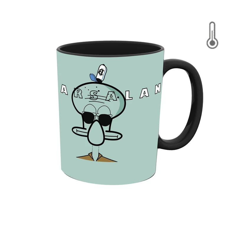 ماگ حرارتی طرح اسم ارسلان مدل اختاپوس 