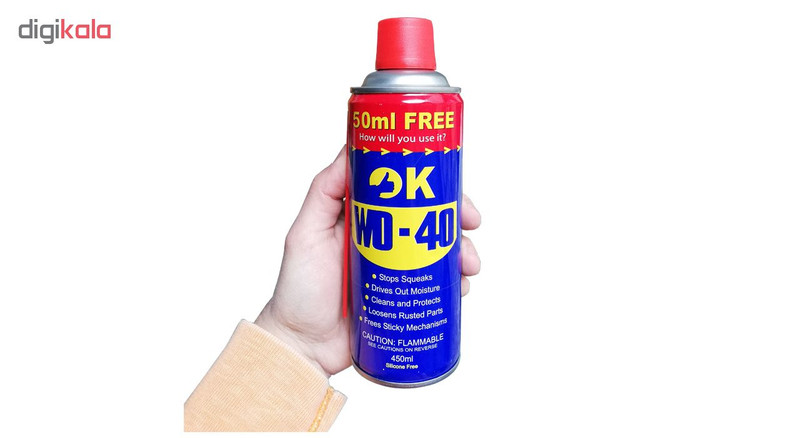 اسپری روان کننده و زنگ بر اوکی مدل WD-40 حجم 450 میلی لیتر بسته 2 عددی