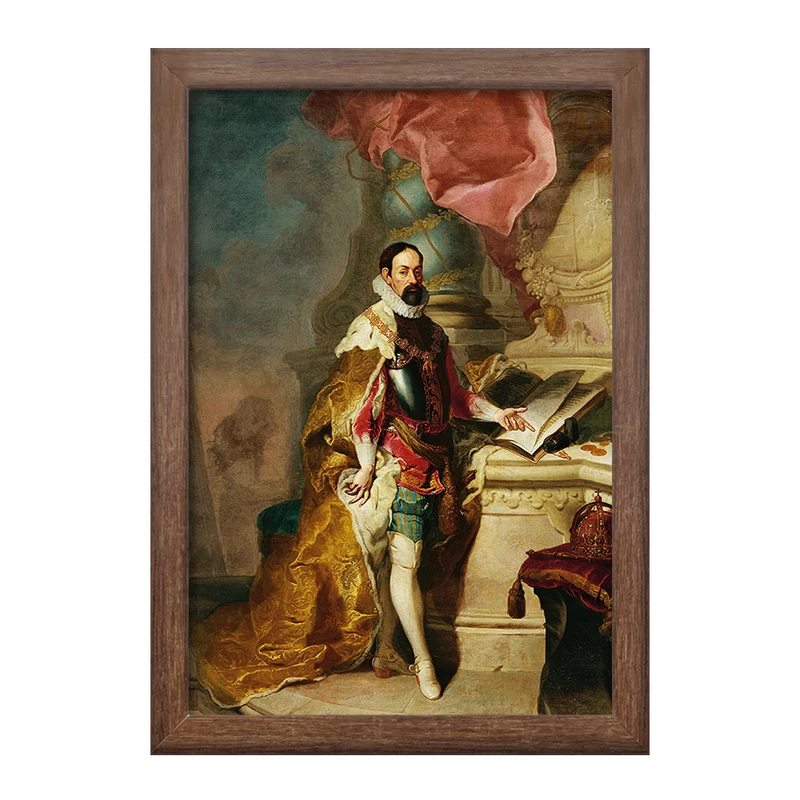 تابلو خندالو طرح نقاشی قیصر ماکسیمیلیان دوم اثر فرانتس آنتون پالکو کد F12448