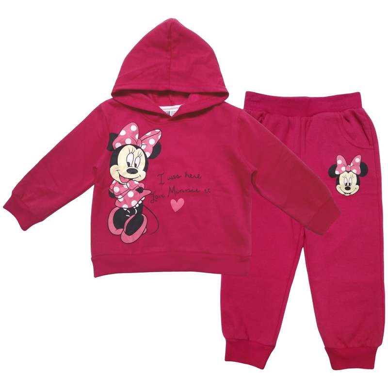 ست هودی و شلوار دخترانه اچ اند ام طرح MinnieMouse کد M751