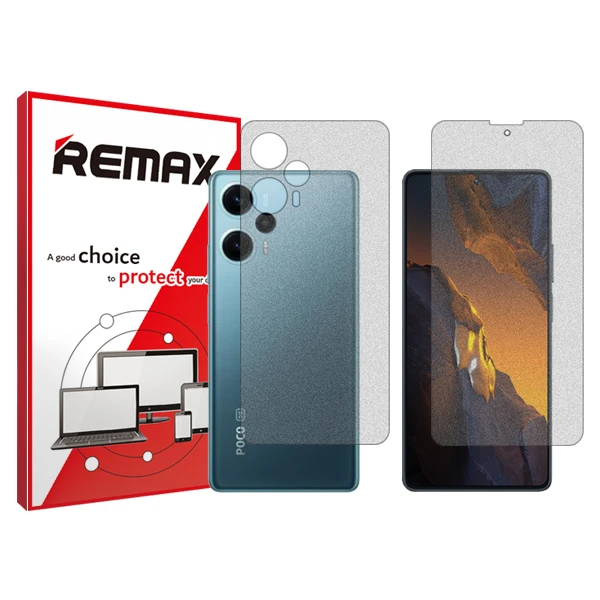 محافظ صفحه نمایش مات ریمکس مدل HyMTT مناسب برای گوشی موبایل شیائومی Poco F5 به همراه محافظ پشت گوشی