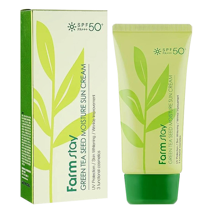 کرم ضد آفتاب بدون رنگ فارم استی SPF 50 مدل چای سبز مناسب پوستهای چرب و مختلط حجم 70 میلیلیتر کرم ضد آفتاب بدون رنگ فارم استی SPF 50 مدل چای سبز مناسب پوستهای چرب و مختلط حجم 70 میلیلیتر