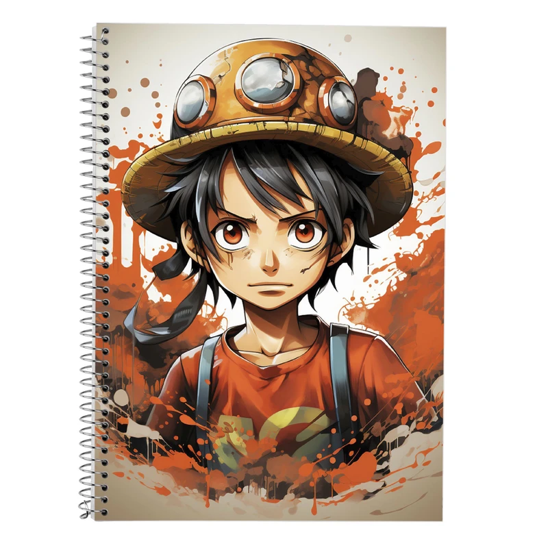 دفتر زبان 50 برگ مدوپد مدل دوخط طرح وان پیس One Piece کد DF11651