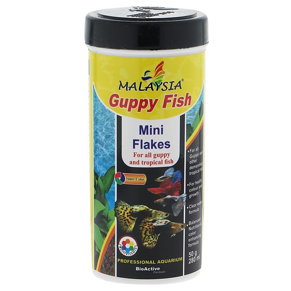 غذای ماهی مالزی مدل گوپی فیش وزن 50 گرم